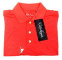 Walter Hagen Essentials Men's Golf Polo Shirt Space Short Sleeve Dye Coral S