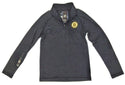 Fanatics Men's Boston Bruins Long Sleeve Quarter-Zip Pullover Jacket Gray Small