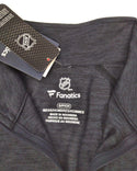 Fanatics Men's Boston Bruins Long Sleeve Quarter-Zip Pullover Jacket Gray Small