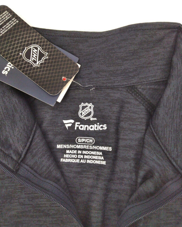 Fanatics Men's Boston Bruins Long Sleeve Quarter-Zip Pullover Jacket Gray Small