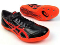 Asics Men's High Jump Pro L Track Shoes Black Flash Coral Silver Size 9.5 M New