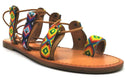 Indigo Rd Garlan Women's Sandals Lace Up Geometric Brown Multicolor Size 7.5M