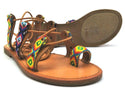 Indigo Rd Garlan Women's Sandals Lace Up Geometric Brown Multicolor Size 7.5M