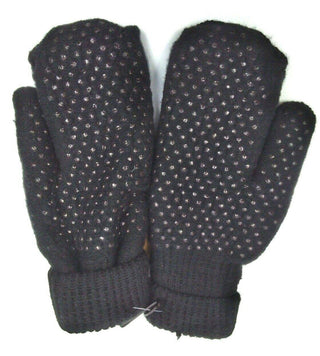 Field & Stream Women's Winter Cable Mittens Black Keep Warm One Size Fits Most