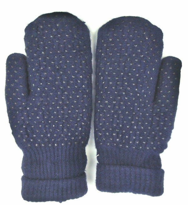 Field & Stream Women's Winter Cable Mittens Black Keep Warm One Size Fits Most