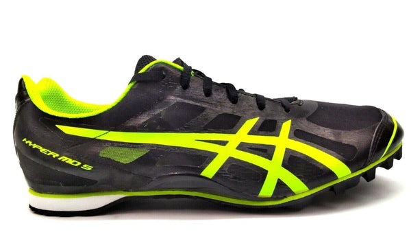 ASICS Hyper MD 5 Men's Track and Field Spikes Black Flash Yellow New in Box