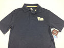 Men's Polo Shirt Short Colosseum Pitt Panthers Sleeve Grey Size Small