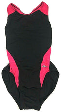 Dolfin Girls' Swimsuit One Piece Ocean Panel Color Block Performance Back New
