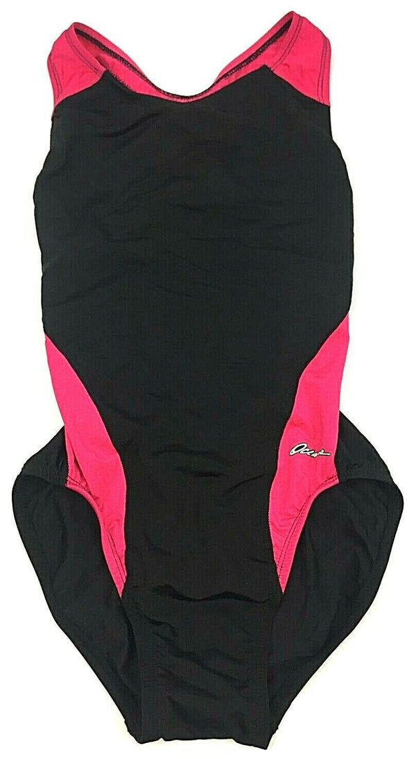 Dolfin Girls' Swimsuit One Piece Ocean Panel Color Block Performance Back New