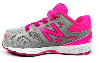 New Balance Kids Running Shoes 680v3 Pink Grey Size 6.5 XWide New in Box