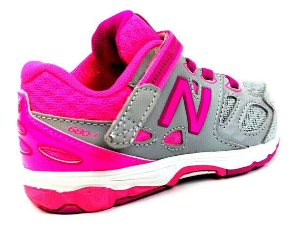 New Balance Kids Running Shoes 680v3 Pink Grey Size 6.5 XWide New in Box