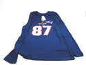 England Women's Crew Tee Patriots 87 Rob Gronkowski Fair Catch IV  Navy - Large