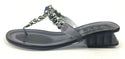hosterOz Women's Luxury Jeweled Australian Heel Summer Slip-on Sandals Size 7