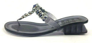 hosterOz Women's Luxury Jeweled Australian Heel Summer Slip-on Sandals Size 7