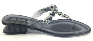 hosterOz Women's Luxury Jeweled Australian Heel Summer Slip-on Sandals Size 7