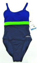 Dolfin Women's Swimsuit Colorblock One-Piece X-back Size 6 New