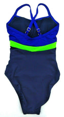 Dolfin Women's Swimsuit Colorblock One-Piece X-back Size 6 New
