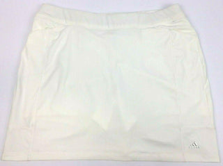 Adidas Women's Golf Skort Advantage Pull-on Regular White Size Large