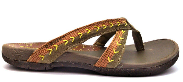 Hi Tec V Lite Youth's Sandals Flip Flop Lightweight Slip On Brown Size 5 New