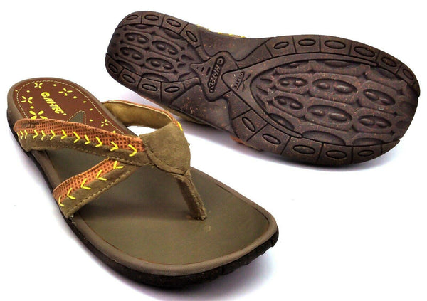 Hi Tec V Lite Youth's Sandals Flip Flop Lightweight Slip On Brown Size 5 New