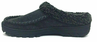 Dearfoams Men's Slippers Memory Foam Indoor and Outdoor Black Small 7-8