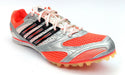 Adidas Men's Track and Field Spiked Shoes Boston LD Silver Orange Size 5.5