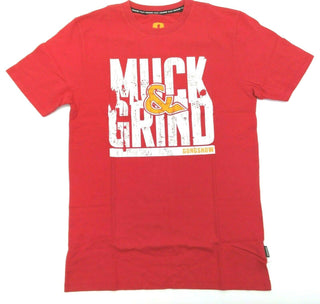 Gongshow Men's T-Shirt Get Mucking Short Sleeve Crew Neck Casual Tee Red New