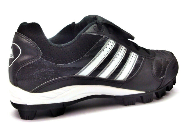 Adidas Women's Softball Shoes Triple Star 6 Low W Lace Up Black White Size 6 New