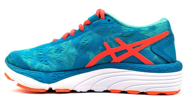 Asics Women's 33-M 2 Mesh Running Shoes Aquarium Flash Coral Aruba Blue Size 6.5