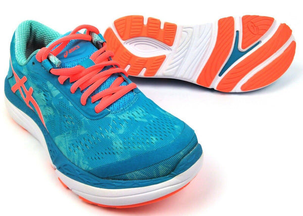 Asics Women's 33-M 2 Mesh Running Shoes Aquarium Flash Coral Aruba Blue Size 6.5