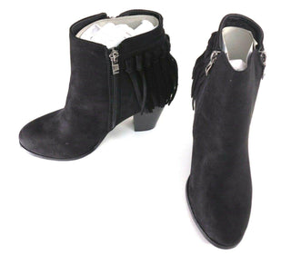 Bucco Women's Farruh Zip Ankle Boots 2.5 inch Heeled Booties Black Size 9