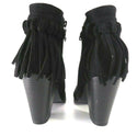 Bucco Women's Farruh Zip Ankle Boots 2.5 inch Heeled Booties Black Size 9
