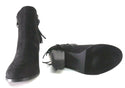 Bucco Women's Farruh Zip Ankle Boots 2.5 inch Heeled Booties Black Size 9