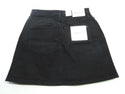 Calvin Klein Women's Mini Skirt Jeans Striped Denim Black White Size 32 New