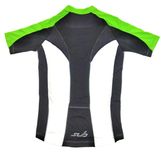SUB Elite Men's Cycle Jersey Performance Wear Short Sleeve White/Green Medium