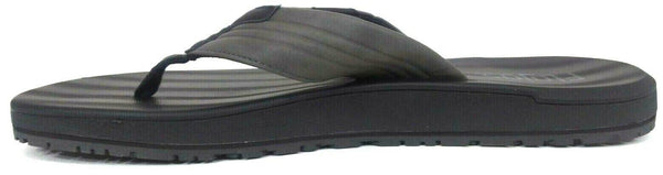 Flojos Men's Flip Flops Sandals Memory Foam Thongs Grey Black New in Box