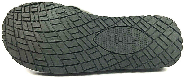 Flojos Men's Flip Flops Sandals Memory Foam Thongs Grey Black New in Box