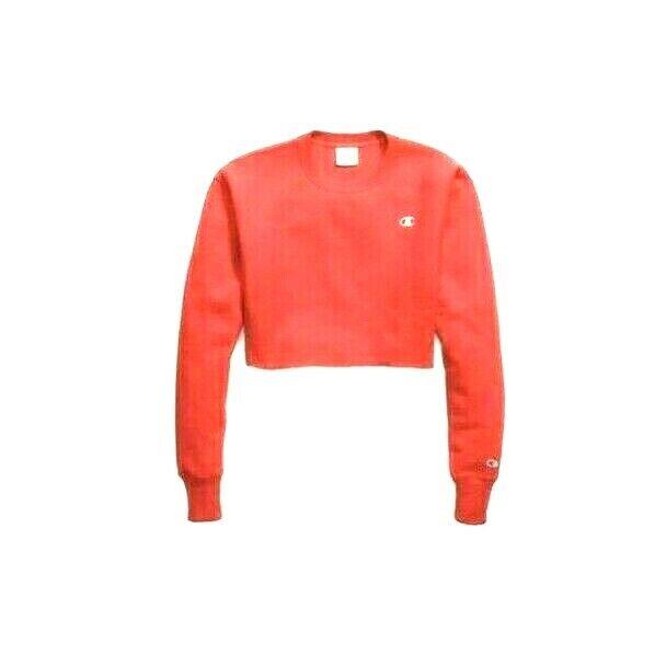 Champion Life Women's Crop Top Sweatshirt Reverse Weave Cut Off Long Sleeved Top