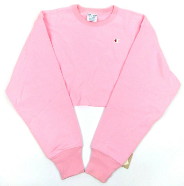 Champion Life Women's Crop Top Sweatshirt Reverse Weave Cut Off Long Sleeved Top