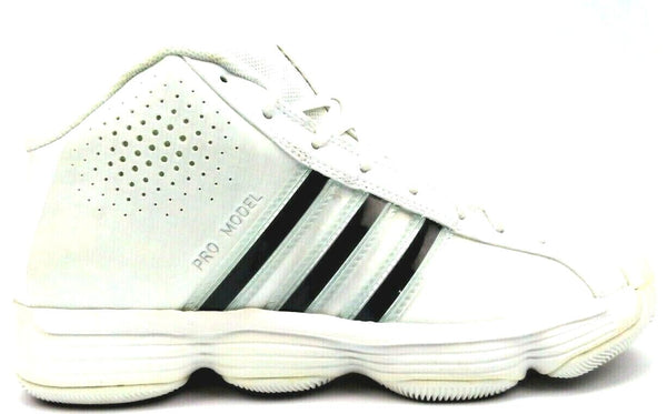 Adidas Women's Basketball Shoes Pro Model Lace Up W Run White Black Size 8