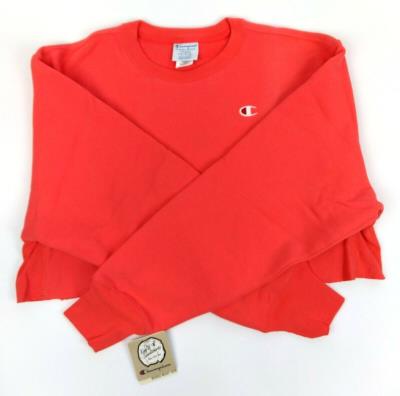 Champion Life Women's Crop Top Sweatshirt Reverse Weave Cut Off Long Sleeved Top