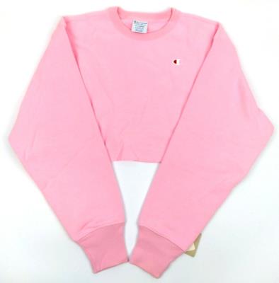 Champion Life Women's Crop Top Sweatshirt Reverse Weave Cut Off Long Sleeved Top