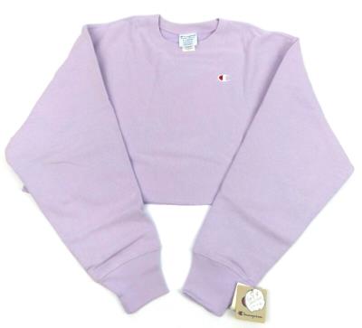 Champion Life Women's Crop Top Sweatshirt Reverse Weave Cut Off Long Sleeved Top