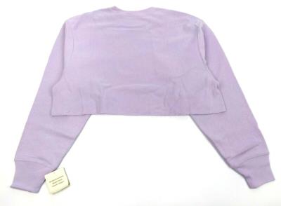 Champion Life Women's Crop Top Sweatshirt Reverse Weave Cut Off Long Sleeved Top