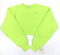 Champion Life Women's Crop Top Sweatshirt Reverse Weave Cut Off Long Sleeved Top