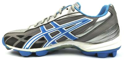 Asics Men's Field Hockey Shoes Lace Up Gel Hockey Pro Black Gold Storm New