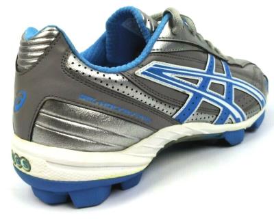 Asics Men's Field Hockey Shoes Lace Up Gel Hockey Pro Black Gold Storm New