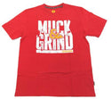 Gongshow Men’s Graphic T-Shirt Hockey Style Short Sleeve Crew Neck Tee Red - NEW
