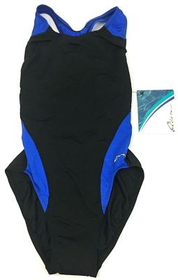 Dolfin Girls' Swimsuit One Piece Ocean Panel Color Block Performance Back New