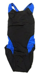 Dolfin Girls' Swimsuit One Piece Ocean Panel Color Block Performance Back New